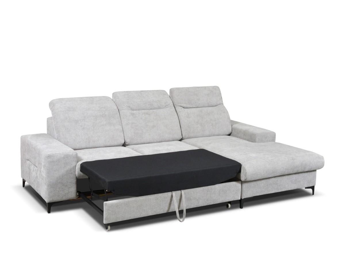 VALENCIE NEW - Pravá rohová sedací souprava, látka ŠEDÁ Rosario 453 -(VALENTINO) kolekce  VALENCIE NEW - Pravá rohová sedací souprava, látka ŠEDÁ Rosario 453 -(VALENTINO) kolekce