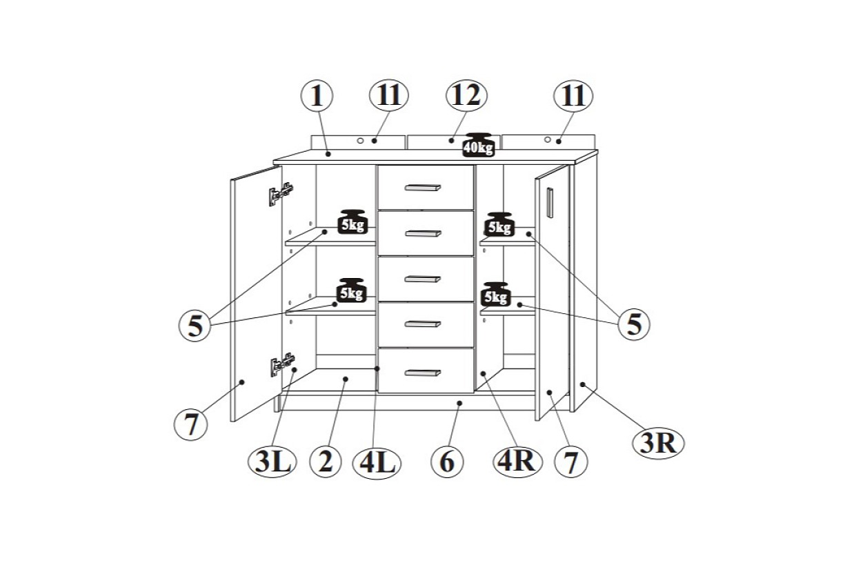 KOMODA 2D5S OPTIMAL č.47 BÍLÁ - 1