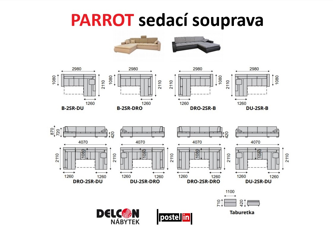 PARROT sedací souprava - 1