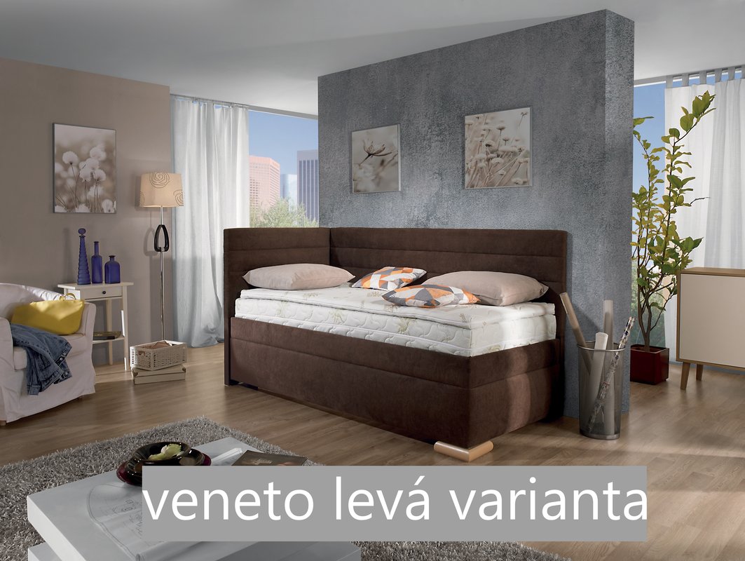 postel boxspring premium VENETO 80x200 s krátkým čelem - 3