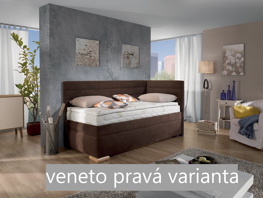 postel boxspring premium VENETO 80x200 s krátkým čelem - 4