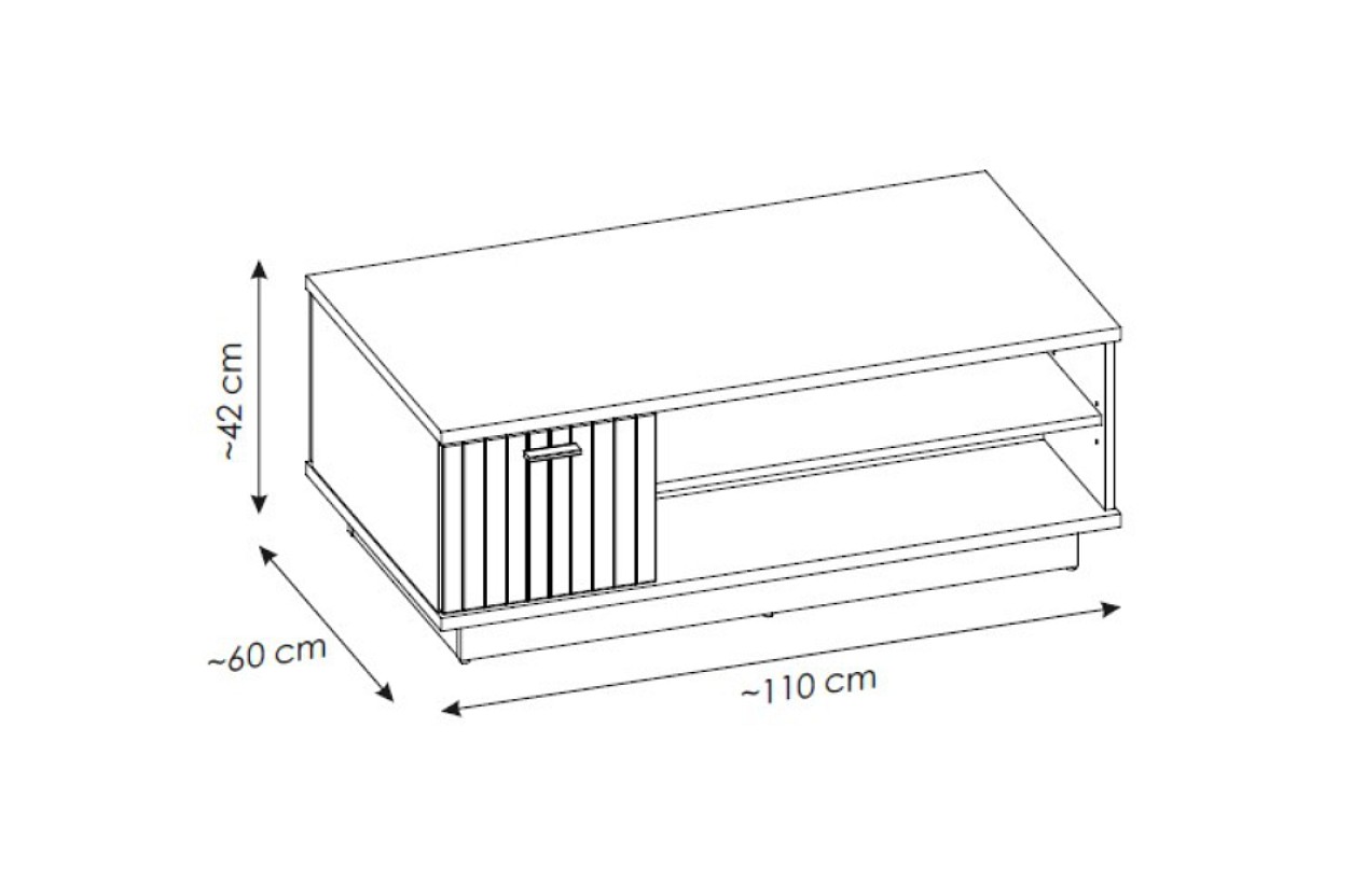 ALVERO T01 - KONFERENČNÍ STOLEK 1D - lamino šedá light/PVC dub coast evoke (AlvernoALVT01=2BALÍKY) (W) (K150) NOVINKA - 2