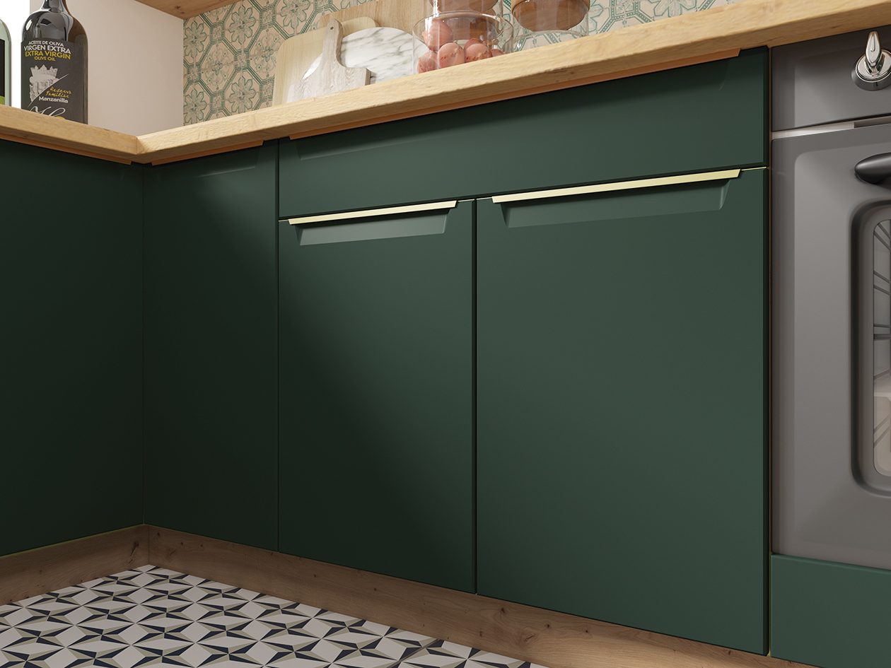 Dolní skříňka rohová GLA-24D Levá s výsuvem green - 5